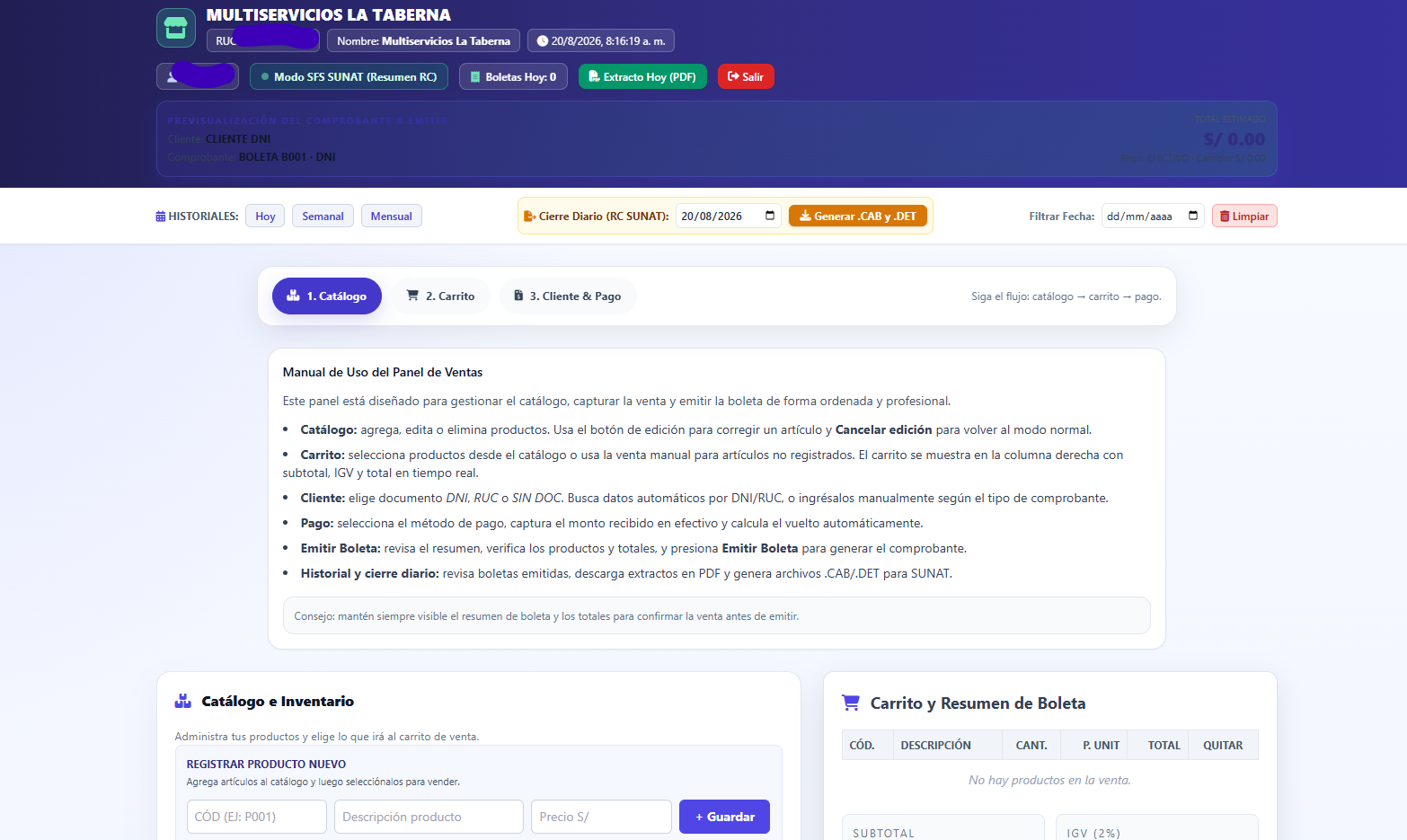 Sistema de Gestión & Automatización